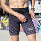 Mens Flexion 8" Half Tights - Gridlock Grandstand Midnight