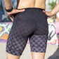 Mens Flexion 8" Half Tights - Gridlock Grandstand Midnight