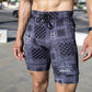 Mens Flexion 8" Half Tights - Paisley Probs