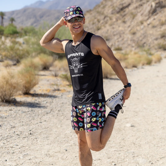 Mens Core Zero Running Tank - Vault Jag Black