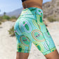 Womens Flexion 8" Compression Short - Pickle Power