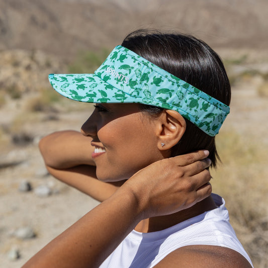 Shelly's Reef Run Sea Turtle Visor (Unisex)