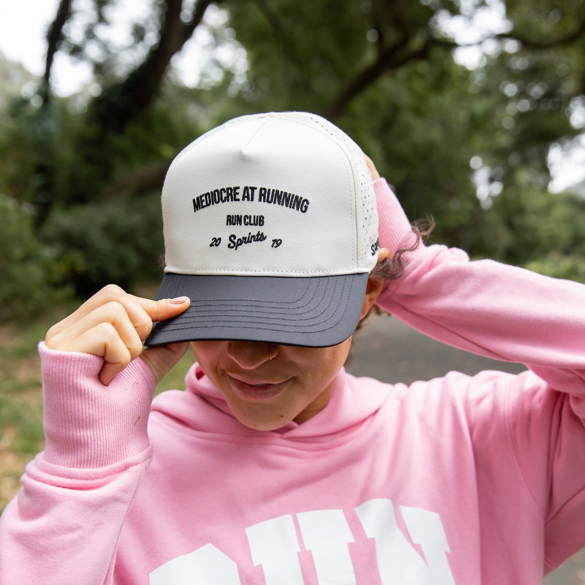 Mediocre at Running Run Club Structured VP Hat (Unisex)