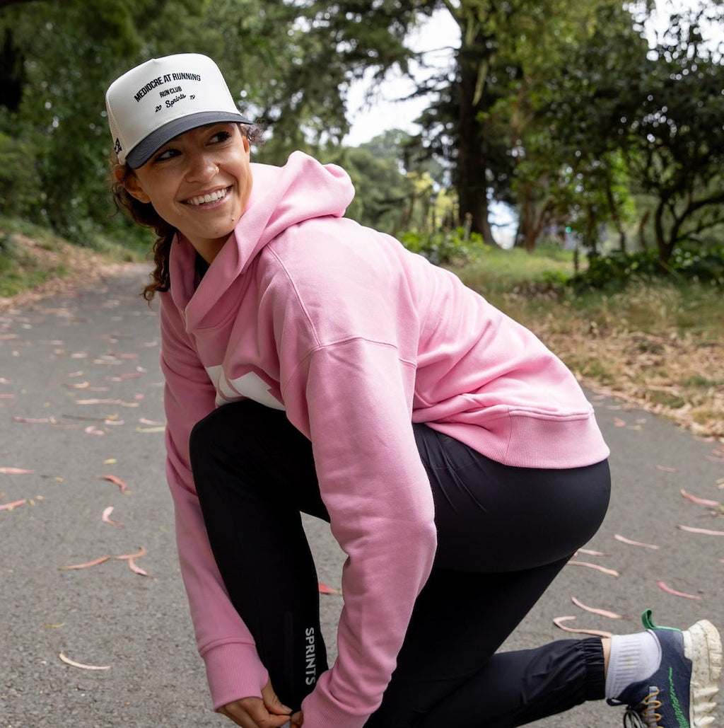 Mediocre at Running Run Club Structured VP Hat (Unisex)