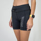 Womens Flexion 5" Compression Short - Stealth Black