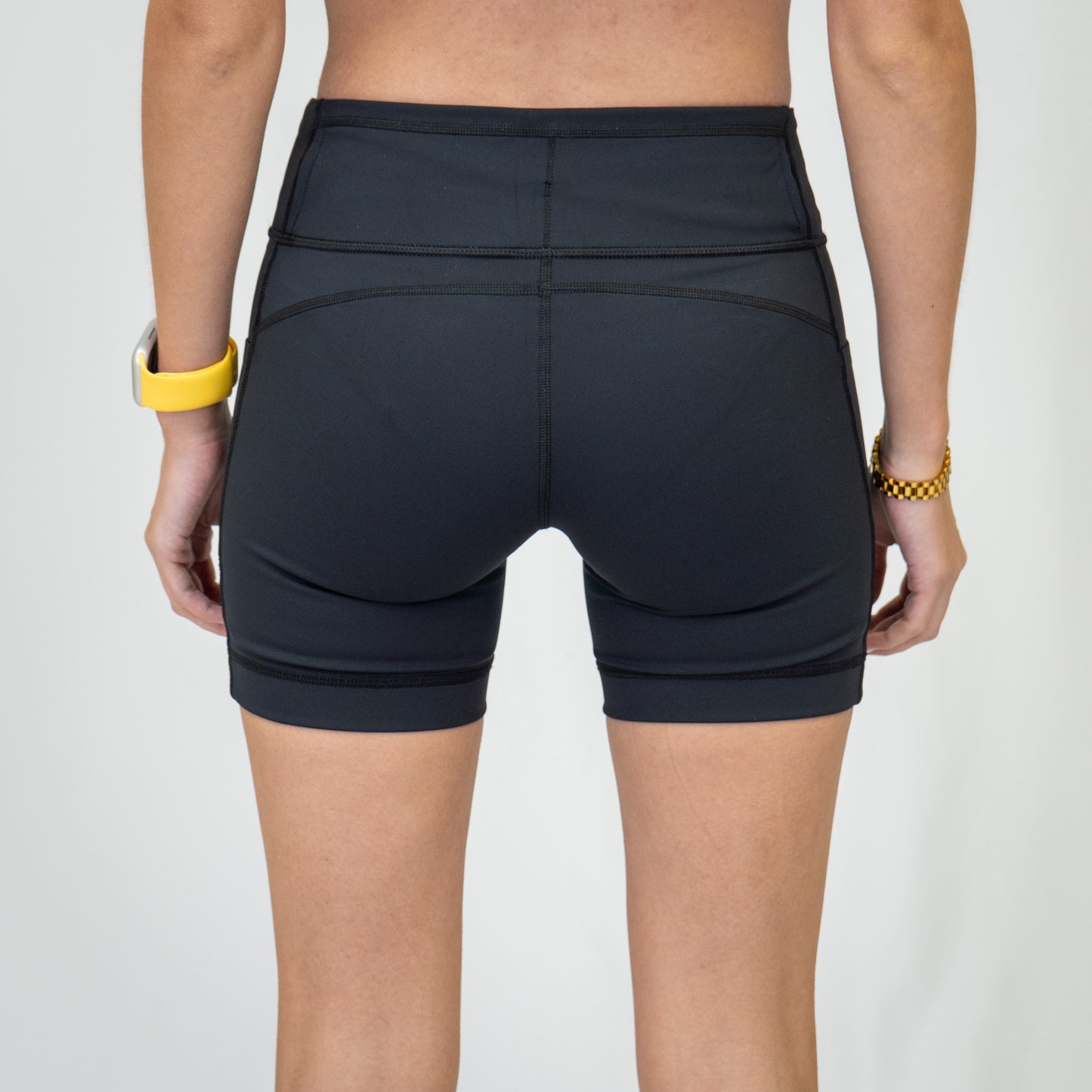 Womens Flexion 5" Compression Short - Stealth Black
