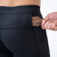 Mens Flexion 8" Half Tights - Stealth Black