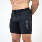 Mens Flexion 8" Half Tights - Stealth Black