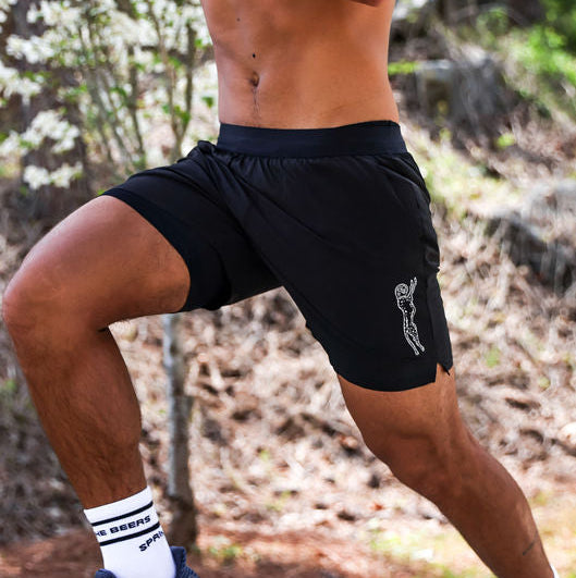 Mens Avigate 5" Fusion Short - Stealth Black