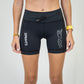 Womens Flexion 5" Compression Short - Stealth Black