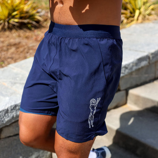 Mens Avigate 5" Fusion Short - Stealth Navy