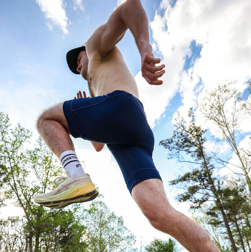 Mens Flexion 8" Half Tights - Stealth Navy