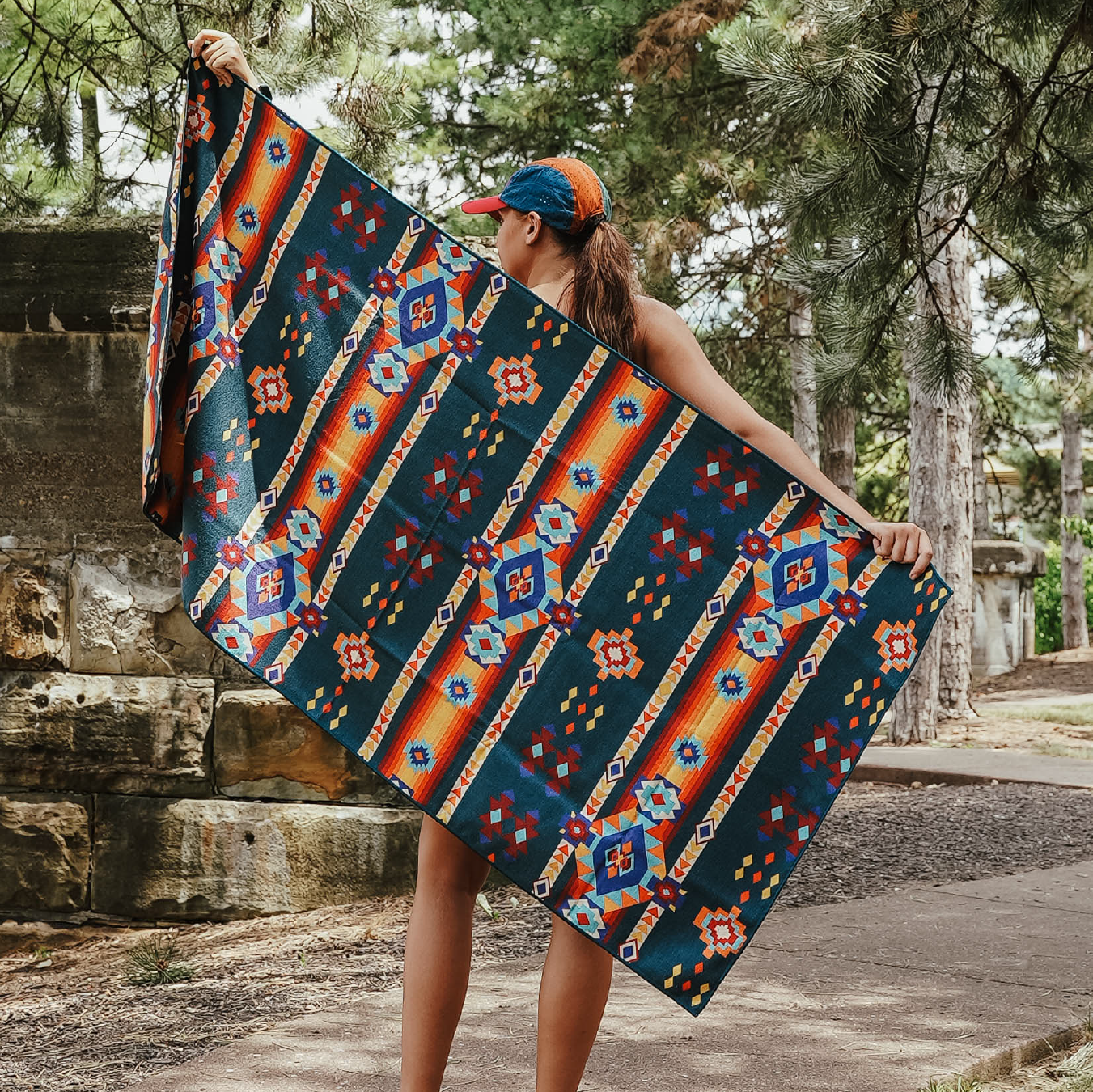 Aztec Artisans & Chocolate Currency Car Seat Cover Towel