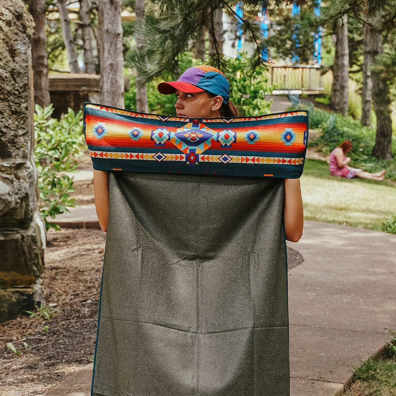 Aztec Artisans & Chocolate Currency Car Seat Cover Towel