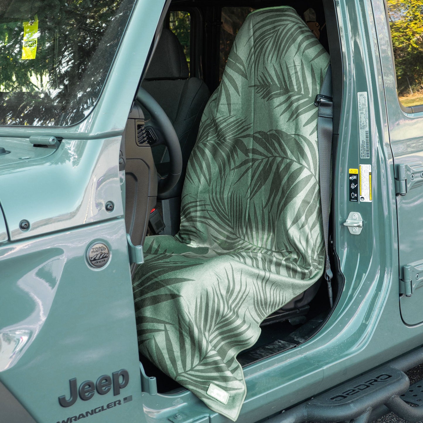 Garden of Races Past Car Seat Cover Towel w/ Snaps