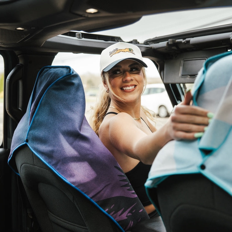 Tropic Twilight Car Seat Cover Towel
