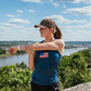 Womens Core Zero Running Tank - USA Navy