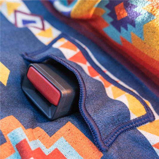 Aztec Artisans & Chocolate Currency Bench Seat Cover Towel