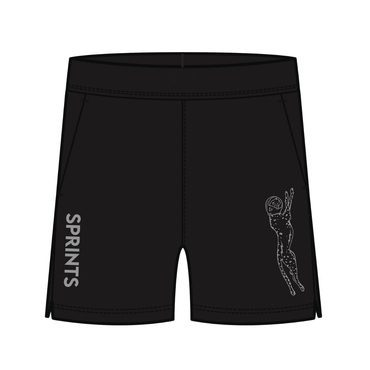 Mens Avigate 5" Fusion Short - Stealth Black