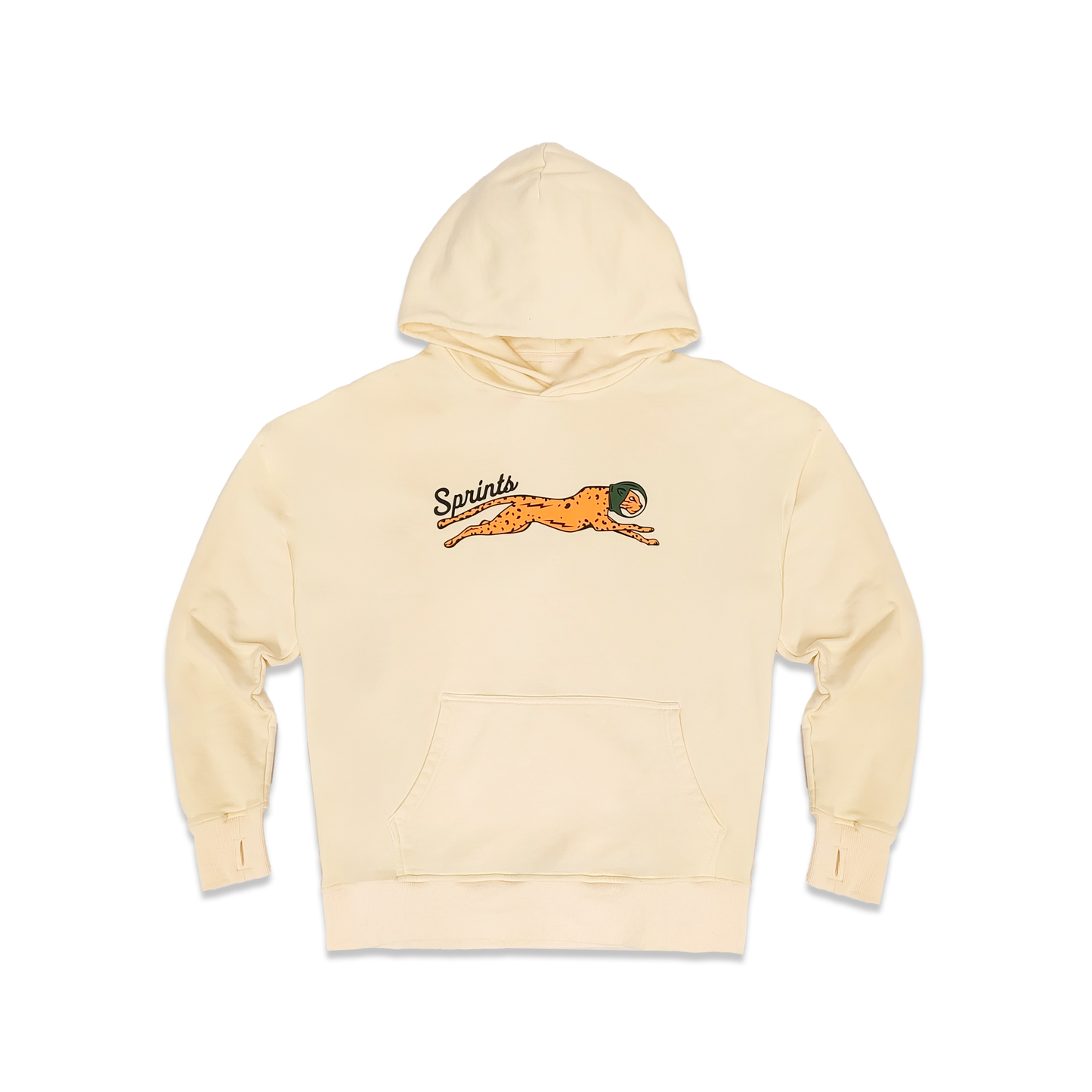 Victory Sprints Oversized Hoodie - Butter