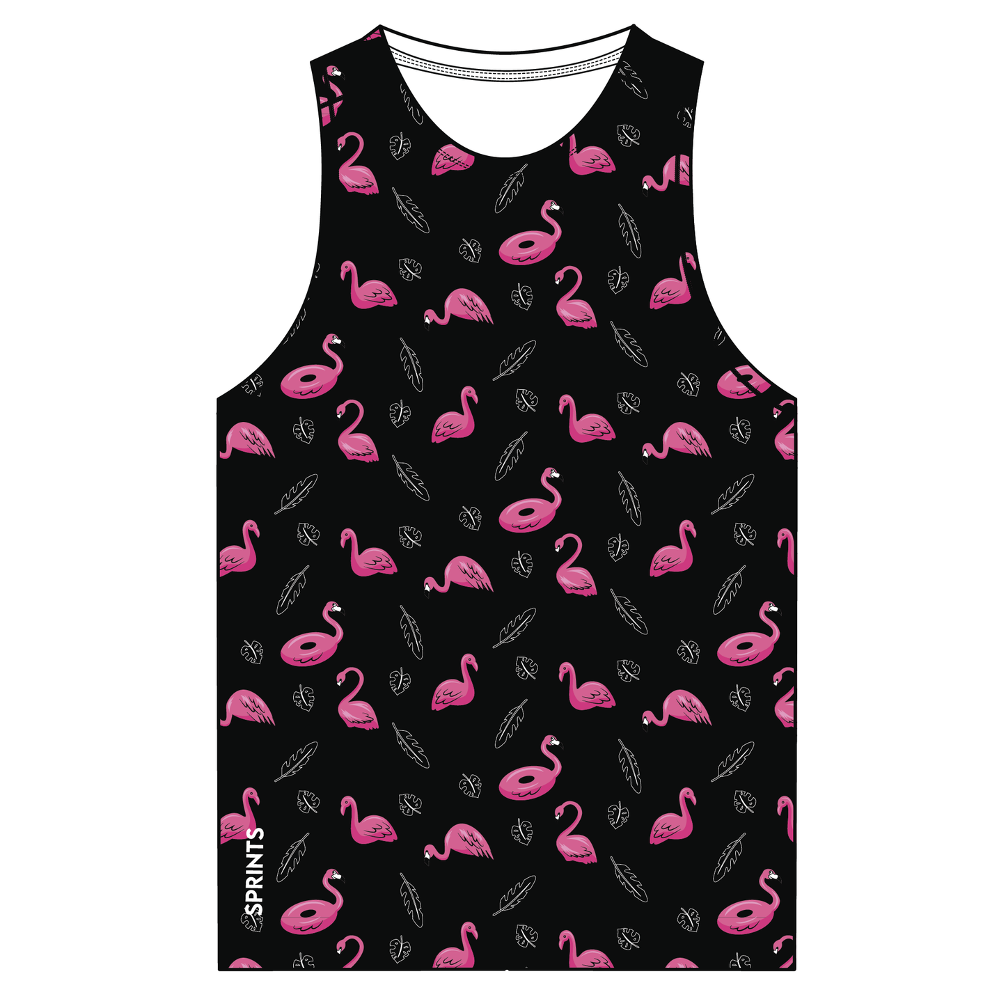 Mens Running Tank - Find the Fauxmingo Black