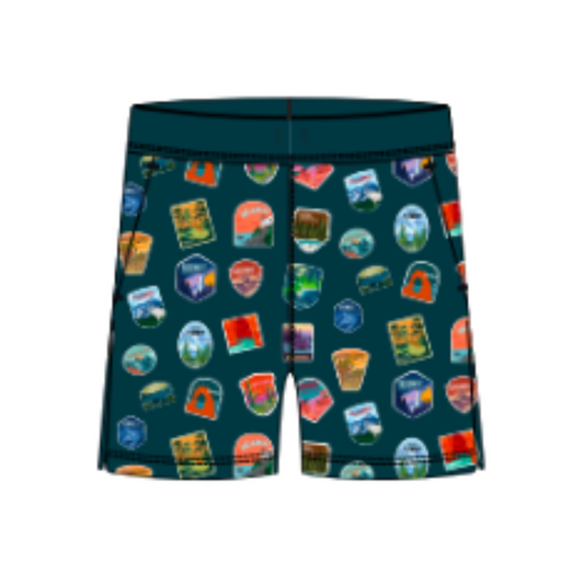 Mens Avigate 5" Fusion Short - National Parks