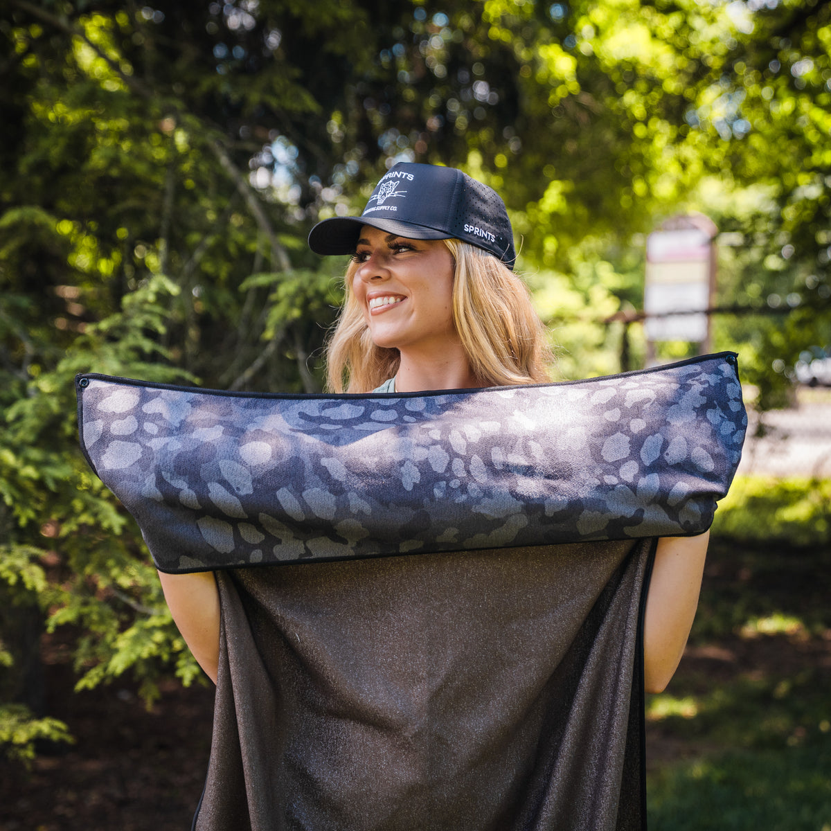 The Range Camo - Midnight Car Seat Cover Towel w/ Snaps