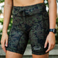 Womens Flexion 8" Compression Short - The Range Camo
