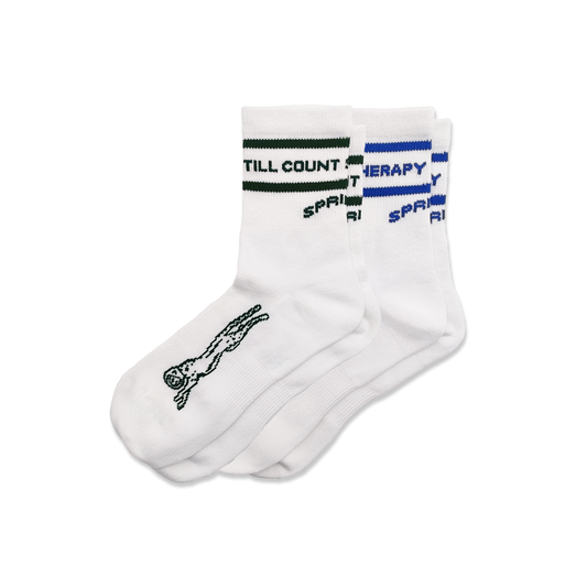 Core Zero Socks 2-Pack - Cheaper Than Therapy + Slow Days Still Count
