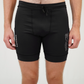 Mens Flexion 8" Compression Short - Stealth Black