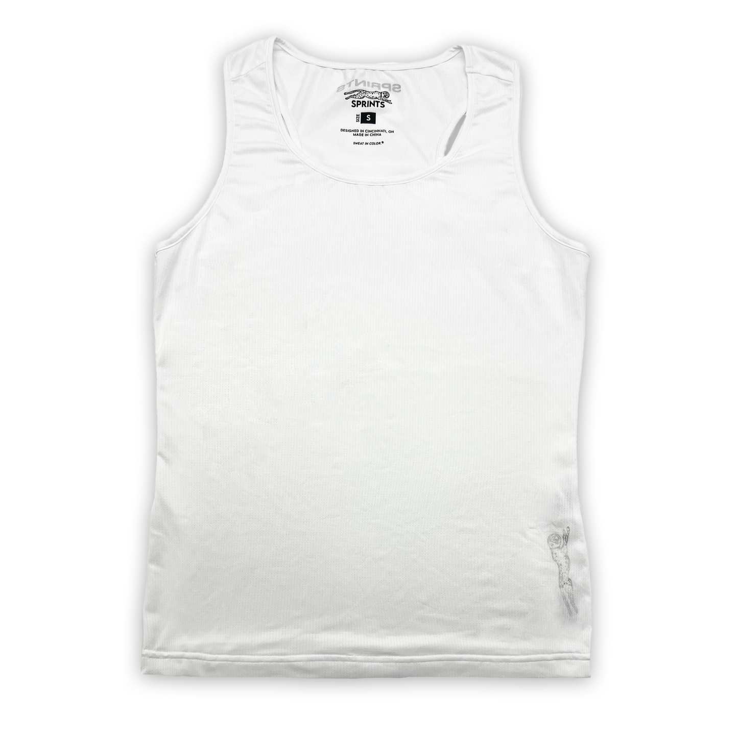 Womens Core Zero Running Tank - Stealth White